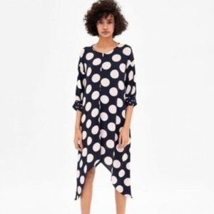 Zara Gem - Navy & White Polka Dot